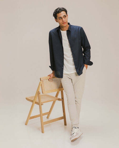 Camisa Azul Fit Slim